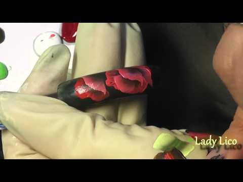 Видео: Маки. Китайская роспись. Салон красоты LADY LICO. Преподаватель Альмира Шарова.
