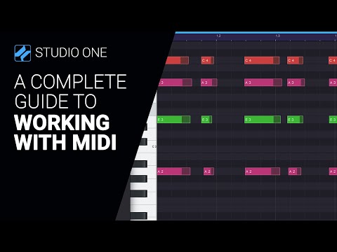 Видео: Руководство по работе с MIDI в Studio One 6 — пошаговое руководство