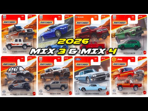 Видео: Витрина — Matchbox 2026 Mix 3 и Mix 4 Basics, Toyota Land Cruiser 78, Polaris RZR, Pop Race и мно...