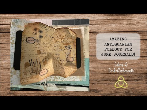 Видео: Как добавить УДИВИТЕЛЬНЫЙ антикварный разворот в журнал для мусора!