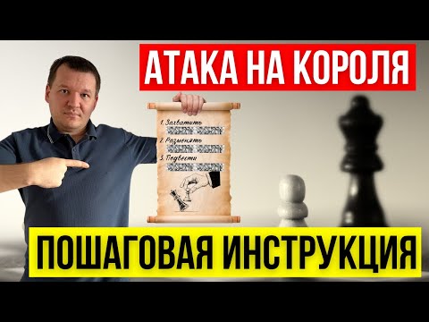 Видео: Атака на короля. Пошаговая инструкция для шахматистов всех уровней.