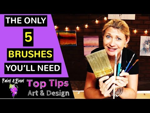 Видео: Лучшие кисти для акриловой живописи.