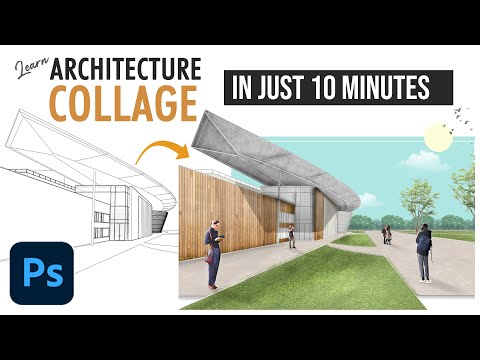 Видео: Создайте цифровой архитектурный коллаж в Photoshop 2025 | Узнайте за 10 минут!