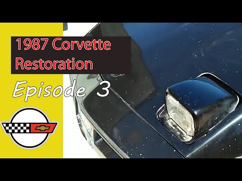 Видео: Сегодня я собираюсь проверить работу фар на моем Corvette C4 1987 года и попытаться починить его.