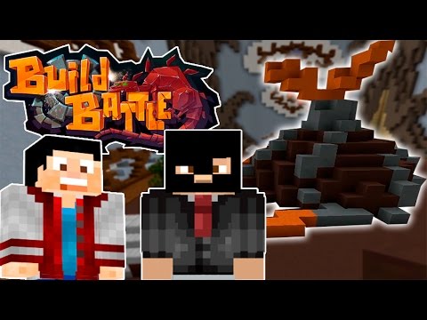 Видео: Minecraft Build Battle ft. F1ze - ИЗРИГВАЩ ВУЛКАН?!?!?