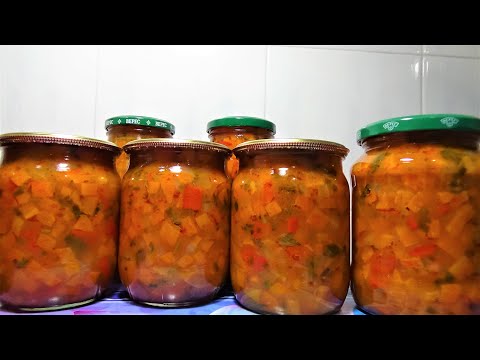 Видео: Морковный салат без Уксуса на Зиму с овощами Рецепт очень вкусная холодная закуска