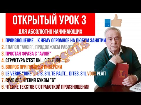 Видео: Открытый урок 3 А1. Французский язык для начинающих."Avoir", произношение. вопросы. чтение текстов.