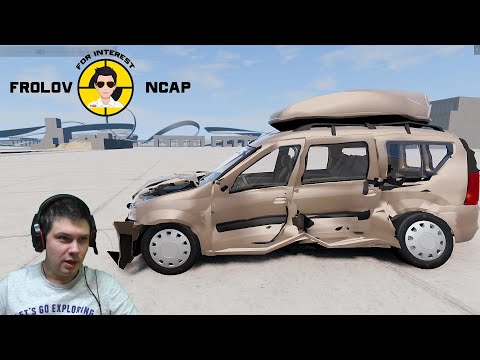 Видео: Краш тесты Lada Largus в BeamNG. drive // Frolov Ncap.