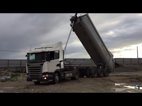 Видео: Первый рейс на скании)