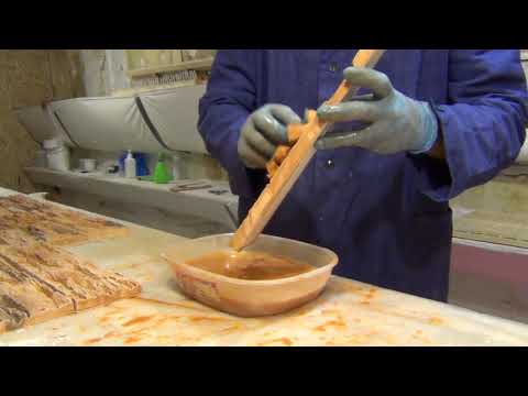 Видео: Покраска декоративного камня.