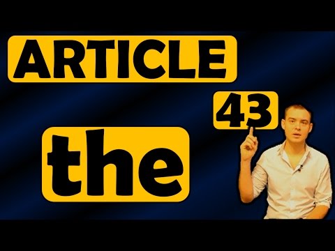 Видео: 43. Английский: DEFINITE ARTICLE "THE"  / ОПРЕДЕЛЁННЫЙ АРТИКЛЬ "THE"  (Max Heart)