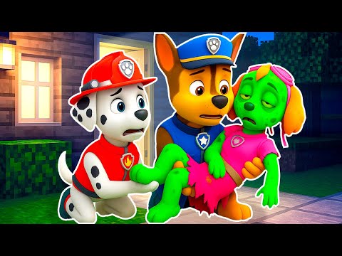 Видео: ЩЕНЯЧИЙ ПАТРУЛЬ СКАЙ ЗАРАЗИЛАСЬ ЗОМБИ ВИРУСОМ АПОКАЛИПСИС В МАЙНКРАФТ МУЛЬТИК