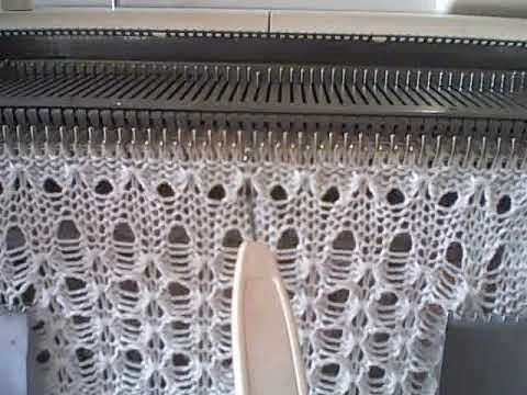 Видео: Два разных узора по одной схеме на вязальной машине.