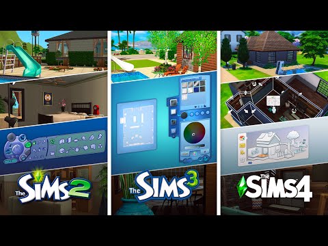 Видео: Режим строительства в The Sims / Сравнение 3 частей