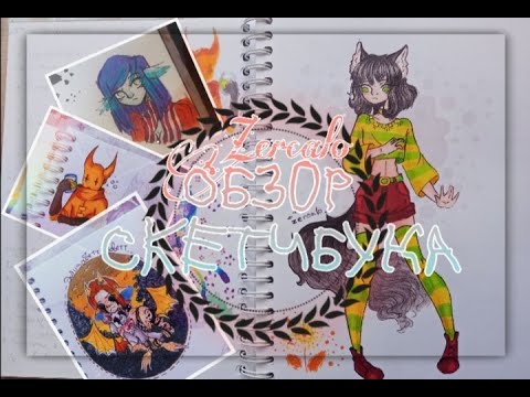 Видео: Обзор на скетчбук и заплетание языка :3