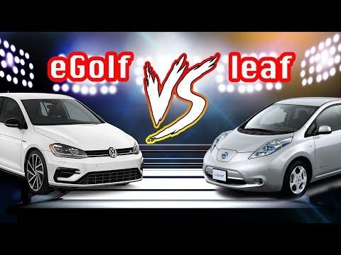 Видео: Сравнение Nissan Leaf vs Volkswagen E-Golf