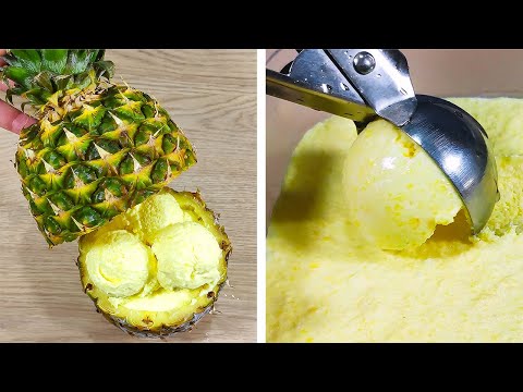 Видео: Превратил ананас в мороженое! Всего 3 ингредиента! Постой рецепт за 5 минут!
