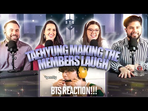 Видео: Реакция BTS «Тэхён может без труда заставить участников смеяться до упаду» — HAHA Tae 😂 | Реакция...