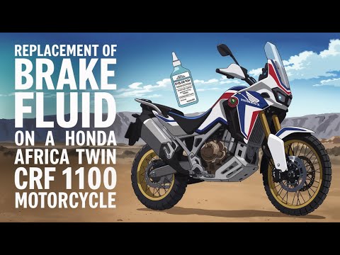 Видео: Замена тормозной жидкости на Honda Africa Twin ADV 2020 CRF 1100 change brake fluid in the garage