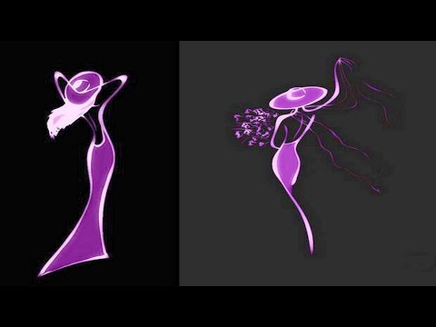 Видео: Контурные силуэты художника-минималиста Татьяны Марковцевой (Tatiana Markovtseva)