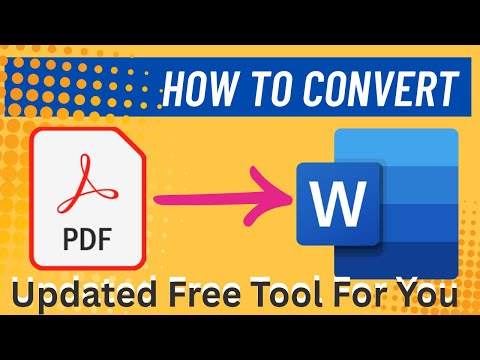 Видео: Как КОНВЕРТИРОВАТЬ PDF в Word 2025 (БЕСПЛАТНЫЙ и простой метод). Пошаговое руководство!