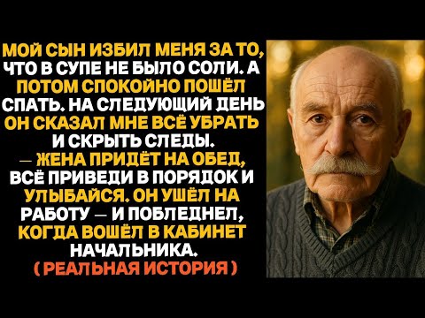 Видео: «Мой сын избил меня из‑за супа без соли, а потом спокойно пошёл спать!»