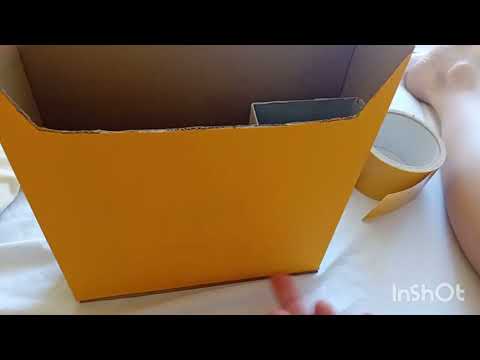 Видео: органайзер из картона для кровати