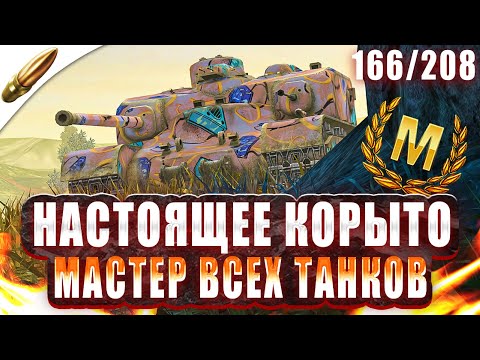 Видео: ПОРА СТРАДАТЬ — Мастер на Всех Танках 166/208 ● Tanks Blitz / Блиц стрим