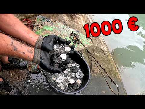 Видео: Находим на дне воды клад: 1 кг серебра!