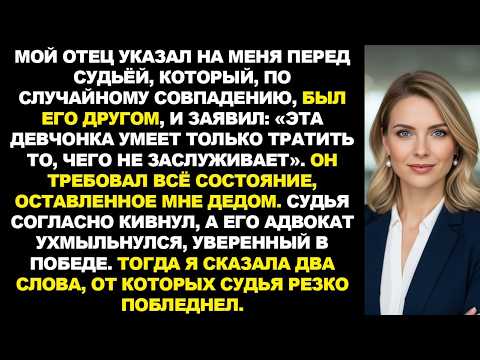 Видео: Отец потребовал всё моё наследство в суде — от моих слов судья побледнел, а отец замолчал.