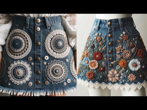 Видео: Как Переделать СТАРУЮ Джинсовую ЮБКУ 💗 99 Идей Для РУКОДЕЛЬНИЦ