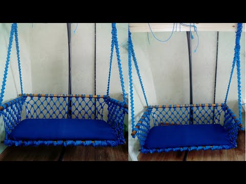 Видео: Подвесное кресло в технике макраме. Ремонт подвесного дивана.
