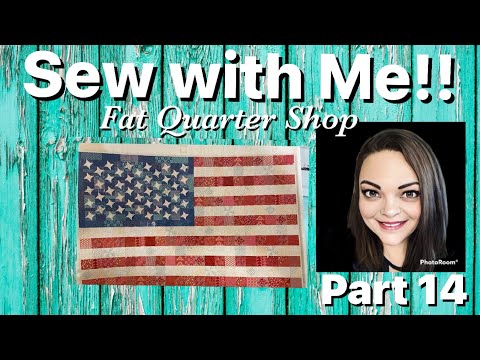 Видео: Шейте вместе со мной! Лоскутный американский флаг от Лори Холт — Часть 14 — Синие звёзды