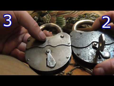 Видео: Замки  СССР с ключами и связки ключей