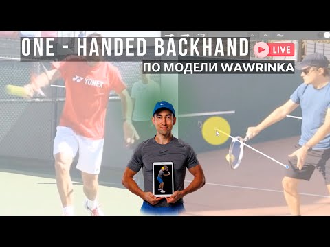 Видео: Где должна быть точка контакта при одноручном backhand в теннисе?