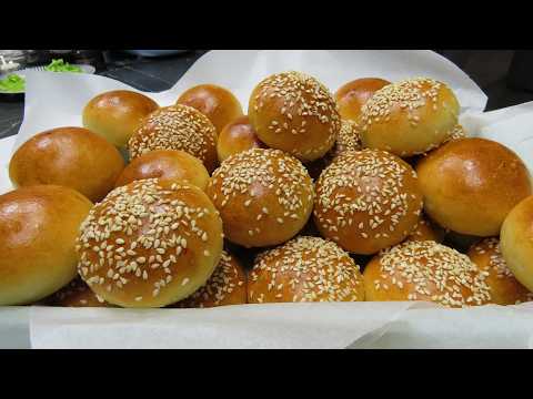 Видео: Как приготовить мини-булочки для гамбургеров/сэндвичей
