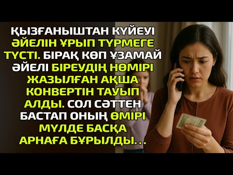 Видео: ҚЫЗҒАНЫШТАН КҮЙЕУІ ӘЙЕЛІН ҰРЫП ТҮРМЕГЕ ТҮСТІ.БІРАҚ КӨП ҰЗАМАЙ ӘЙЕЛІ БІРЕУДІҢ НӨМІРІ ЖАЗЫЛҒАН АҚША КО