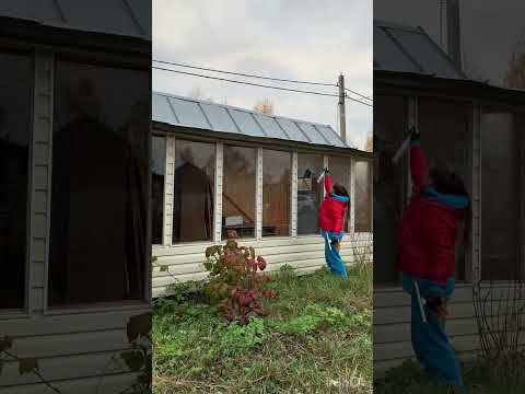 Видео: Помыла окна в бане