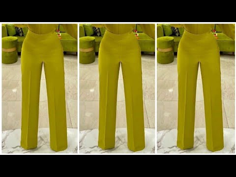 Видео: Простой способ раскроя и пошива прямых брюк | Пошаговый метод раскроя брюк