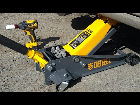 Видео: Обзор домкрата Denzel 3т подъём 125-470мм