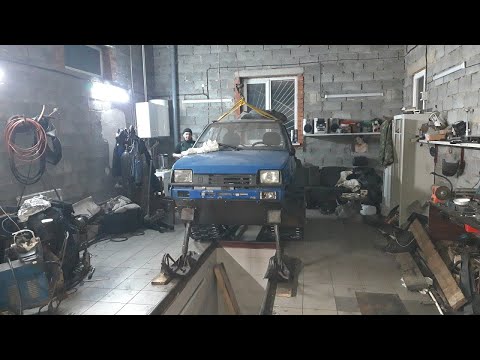 Видео: Первый выход самодельного снегохода беркут