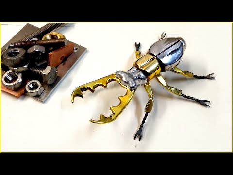 Видео: ✅Как сделать красивого металлического жука из шурупов и металлолома.