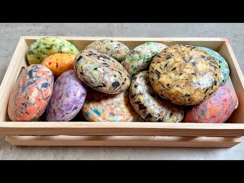 Видео: Recycled soap ASMR soap cutting Резка залипушек и изготовление их снова