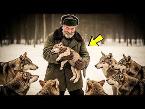 Видео: Таёжная избушка стала убежищем для раненого волка и всей стаи!