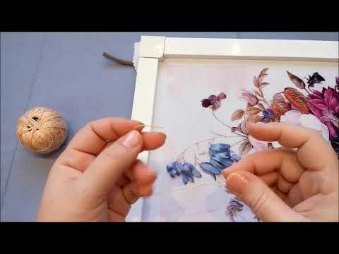 Видео: МК. Вышиваем принт с букетом. Часть 2. Колокольчики 2.