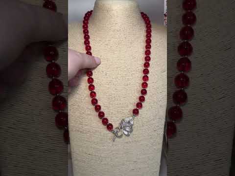 Видео: #5 Переделка старых бус из рубинового стекла🍒