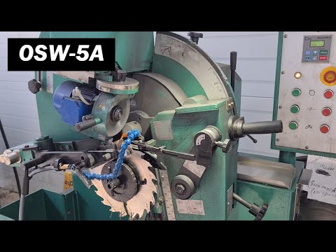 Видео: Станок для заточки дисковых пил OSW-5A (Sharpening machine)