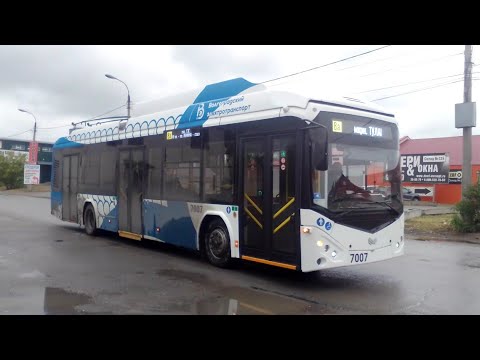 Видео: Троллейбусный маршрут 8А. Волгоградский оптово-строительный рынок - Инструментальный завод