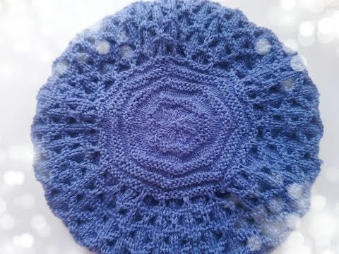 Видео: Узор для шапки спицами . Объемный ,красивый , простой.
