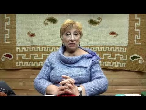 Видео: Вяжем тунисский цветок. Мастер-класс по вязанию крючком от О. С. Литвиной.